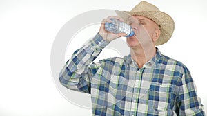 Thirsty Farmer Drink Fresh and Chill Water