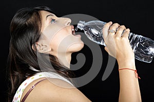 Thirsty girl