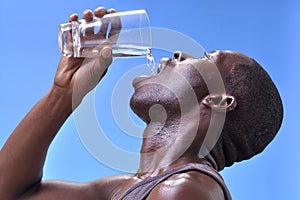 Thirsty man photo