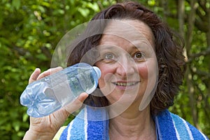 Thirsty woman