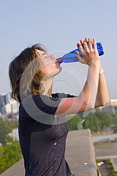 Thirsty woman