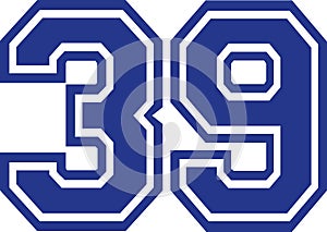 Thirty-nine college number 39