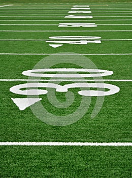 Thirty Yard Line on American Football Field