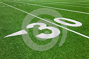 Thirty yard line - football