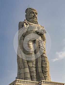 Thiruvalluvar statue close up view photo