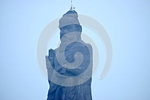 Thiruvalluvar Statue, or the Valluvar Statue, is a 133-feet 40.6 m tall stone sculpture of the Tamil poet and philosopher Tiruva