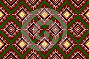 thnic geometric pattern design for background