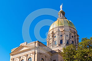 Tholobate and dome of Georgia State Capitol, Atlanta, USA