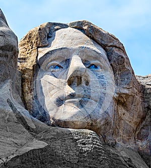 Thomas Jefferson carved on Mount Rushmore photo