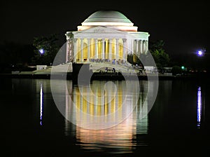 Thomas Jefferson Memorial by night, Washington