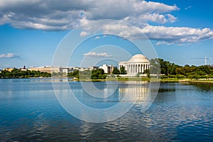 The Thomas Jefferson Memorial and Tidal Basin, in Washington, DC