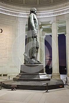 Thomas Jefferson Statue Side View