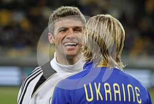 Thomas Muller and Anatoliy Tymoshchuk