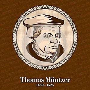 Thomas Muntzer 1489-1525 was a German preacher and radical theologian of the early Reformation photo