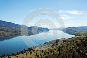 Thompson river valley in british columbia