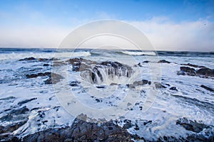 Thor`s Well, Oregon Coast