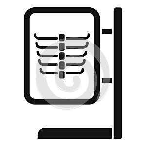 Thorax image facility icon simple vector. Operating client