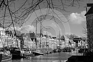 Thorbeckegracht in Zwolle, taken from the Pelserbrug