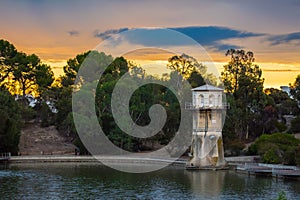 Thorndon Park Adelaide Sunset With Water Tower