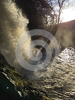 Thornton force waterfall, ingleton falls