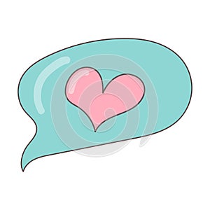 thought cloud ideas blue flat icon element