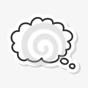 Thought cloud, Thought cloud sticker
