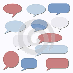 Thought frame. Speech bubble. Dream cloud. Talk balloon. Quote b