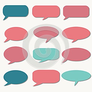 Thought frame. Speech bubble. Dream cloud. Talk balloon. Quote b