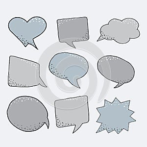 Thought frame. Speech bubble. Dream cloud. Talk balloon. Quote b