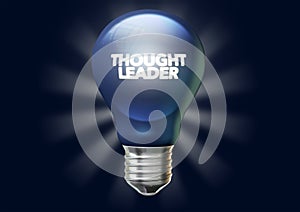 Thought leader light bulb And Banner