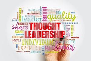 Thought Leadership word cloud, business concept background