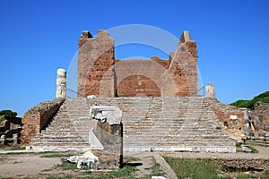 Ruins of the Capitoleum, Ostia Antica, Italy photo