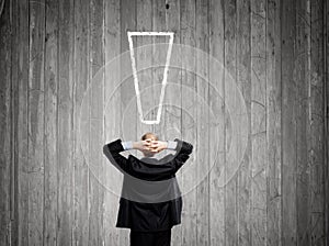 Thoughtful businessman