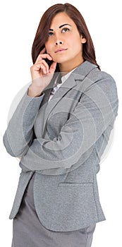 Thoughtful businesswoman