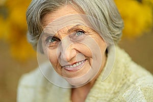 Thoughtful elder man