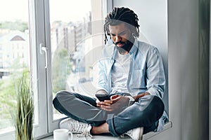 Thoughtful young African man