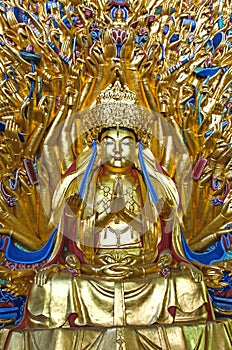 Thousand - hand Avalokitesvara statue