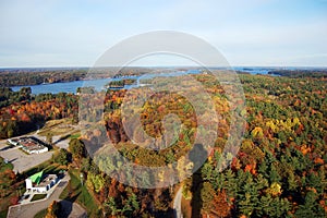 Thousand Islands in fall photo