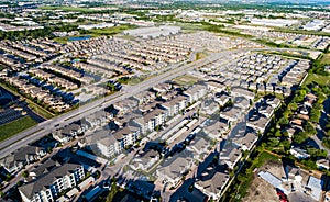 Thousands of houses and homes in Austin Texas suburbs photo