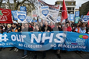 Thousands March in Support of the NHS