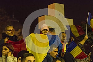 Thousands protesters in Bucharest