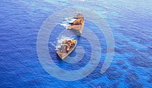 Thousands of ship wrecks around the globe are stranded in sensitive eco-systems photo