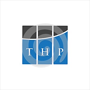 THP letter logo design on white background. THP creative initials letter logo concept. THP letter design