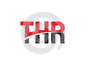 THR Letter Initial Logo Design Vector Illustration