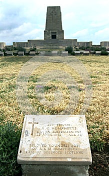 Thr Lone Pine Cemetery on the Gallipoli Peninsula in Turkey.
