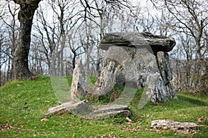 Thracian dolmen near Edirne, Turkey photo