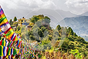 Thrangu Tashi Yangtse Monastery complex called Namo Buddha monastery in Nepal