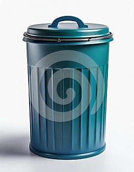 Thrash can isolated on white photo