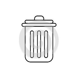 Thrash can. Vector illustration decorative design