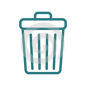 thrash can. Vector illustration decorative design